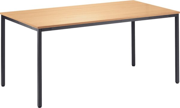 Image Mehrzwecktisch 1200 mm x 600 mm Höhe 720 mm, Buche/schwarzgrau