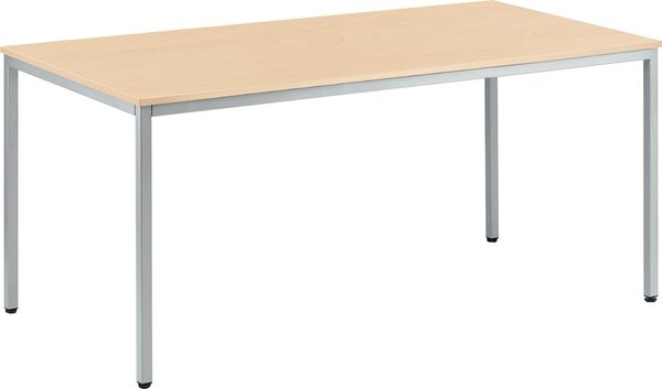 Image Mehrzwecktisch 1200 mm x 600 mm Höhe 720 mm, Ahorn/alusilber