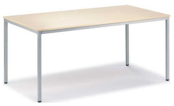 Image Mehrzwecktisch 1600 mm x 600 mm Höhe 720 mm, Ahorn/alusilber