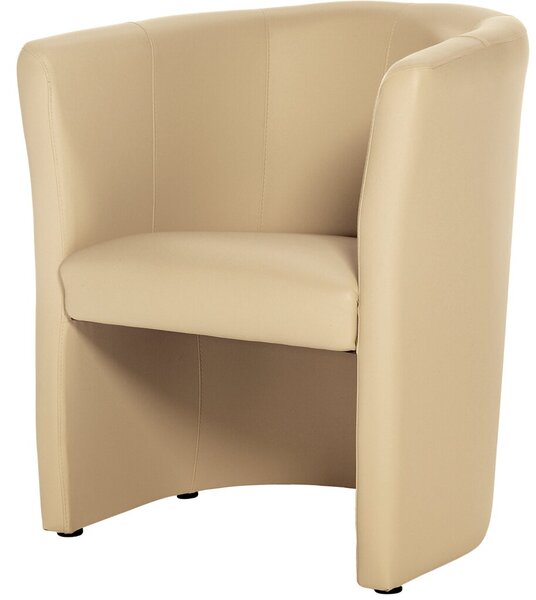 Image Clubsessel Kunstleder, beige Elegant, bequem und einladend