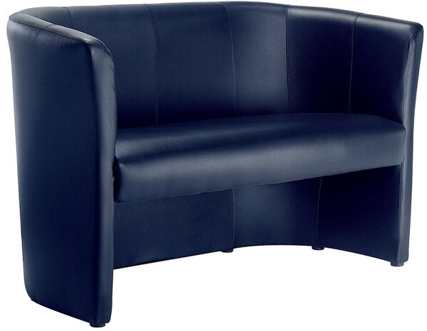 Image Clubsofa Kunstleder dunkelblau Elegant, bequem und einladend