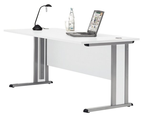 Image Schreibtisch Basic 1600x800 mm. Inkl. Sichtschutzblende sowie