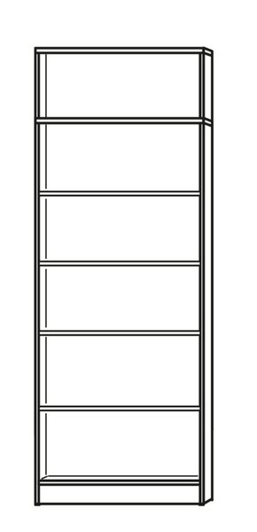 Image Regal lichtgrau inklusive 5 Holz-Fachböden