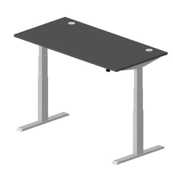 Image Sitz-/Stehschreibtisch Anthrazit Modell: Comfort