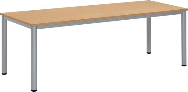 Image Besprechungstisch BASE-MODUL Q, Platte,nstärke 25 mm, Platte, buche,