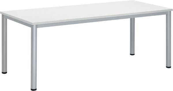 Image Besprechungstisch BASE-MODUL Q, Platte,nstärke 25 mm, Platte, weiß,