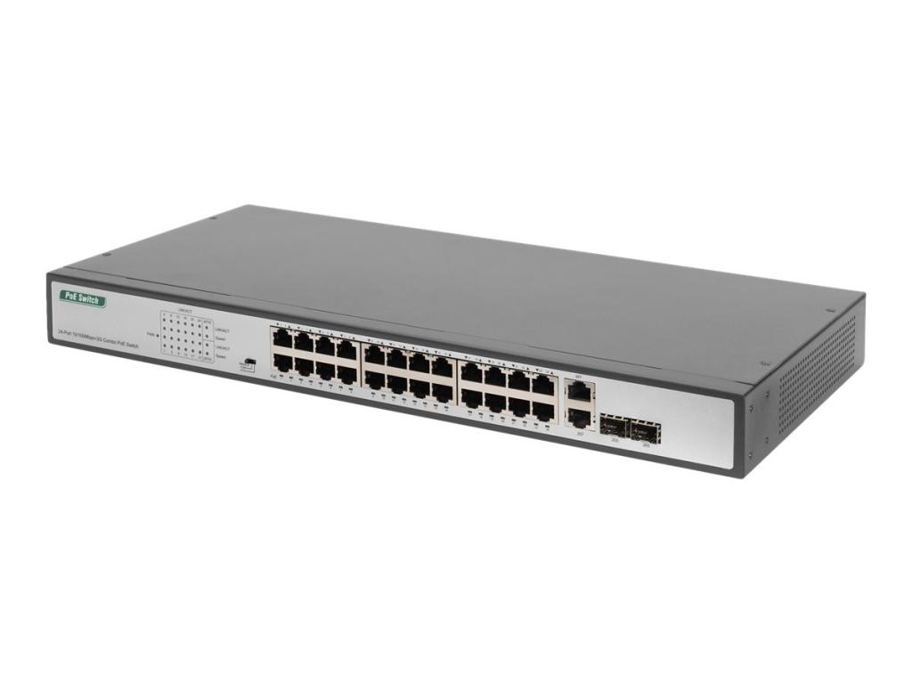 Image DIGITUS 24-PORT FAST ETHERNET POESWITC