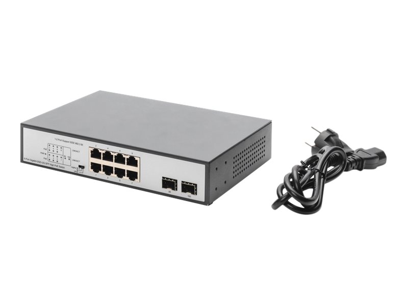 Image DIGITUS 8-Port Gigabit PoE Switch unmanaged