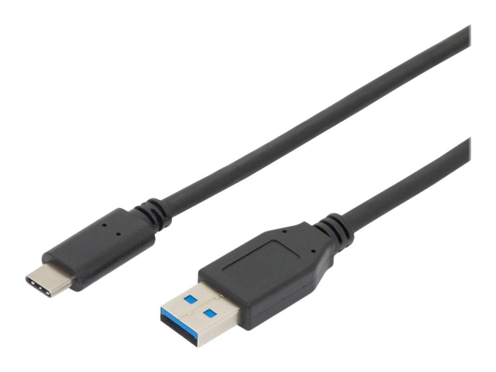 Image DIGITUS ASSMANN USB Typ C Verbindungskabel Typ C auf A St/St 1,0m voll ausgesta