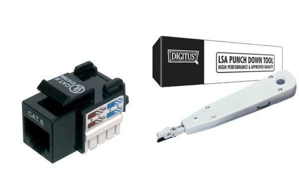 Image DIGITUS CAT 5e Keystone Jack. unshield