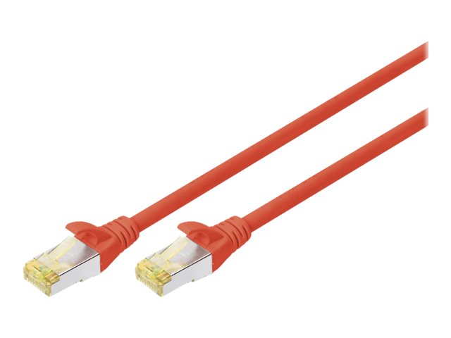 Image DIGITUS CAT 6A S-FTP Patchkabel Cu LSZH AWG 27/7 Länge 2m 10 Stück Farbe Rot