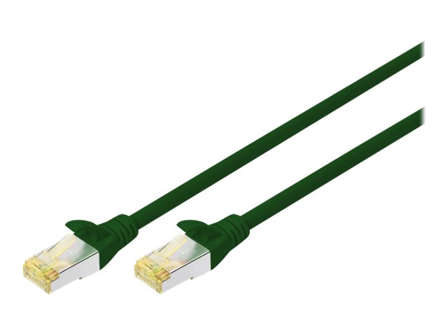 Image DIGITUS CAT 6A S-FTP Patchkabel Cu LSZH AWG 27/7 Länge 3m 10 Stück Farbe grün
