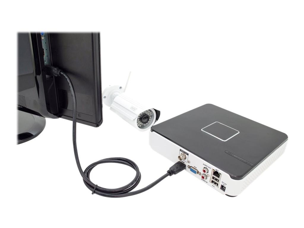 Image DIGITUS HDMI-Kabel A HighSpeed Ethernet St/St 3.0m schwarz