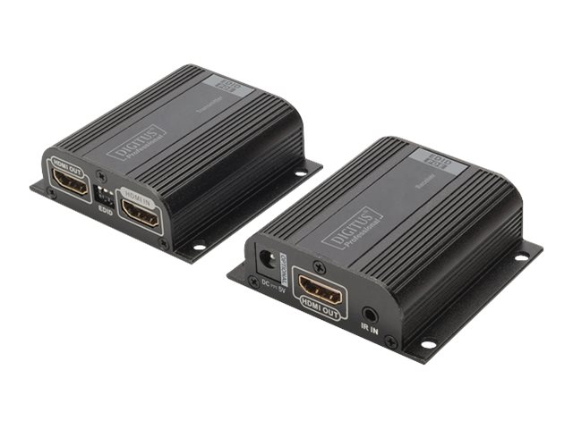 Image DIGITUS HDMI Extender Set 50 m via Netzwerkkabel CAT 6/6a/7 EDID 1x HDMI Loop O