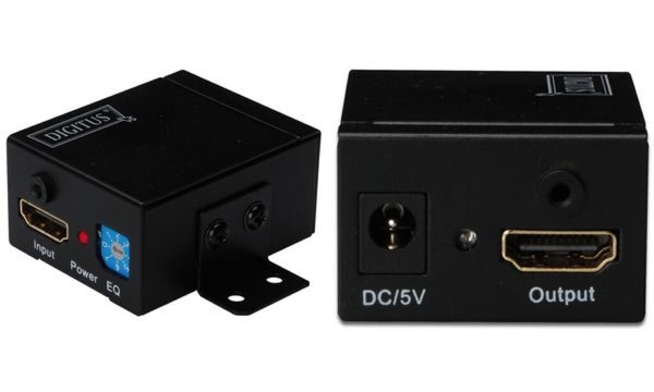 Image DIGITUS HDMI Repeater bis 35m 225MHz max.1080p HDCP Durchleitung inkl. Wandbefe