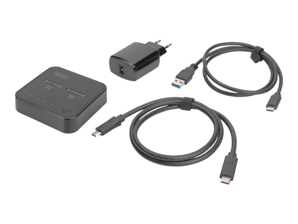 Image DIGITUS NVMe Clone station USB3.1 Gen2 type-C NVMe M.2 SSD enclosure