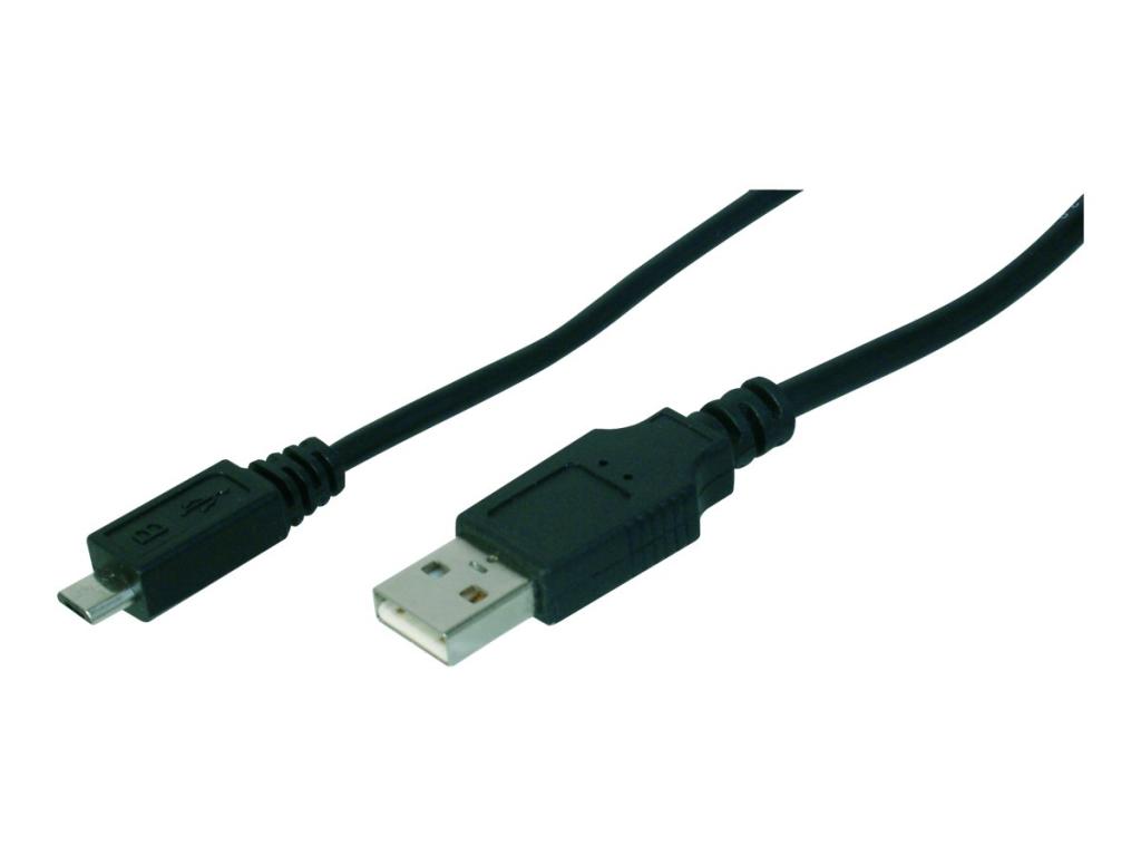 Image DIGITUS USB Anschlusskabel, Typ A - micro B, St/St