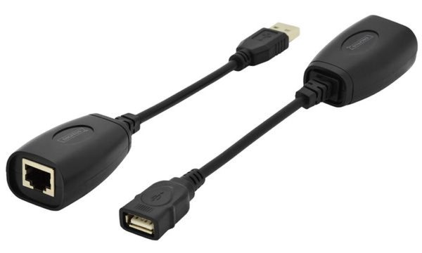 Image DIGITUS USB Extender fuer CAT5e CAT6 UTP Kabel bis 45m
