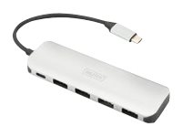 Image DIGITUS USB Type-C 4-Port Hub (USB 3.0) + PD