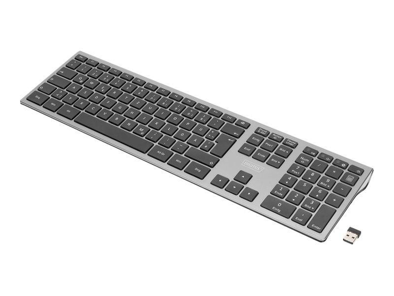 Image DIGITUS Ultra-Slim Tastatur, drahtlos, 2,4 GHz