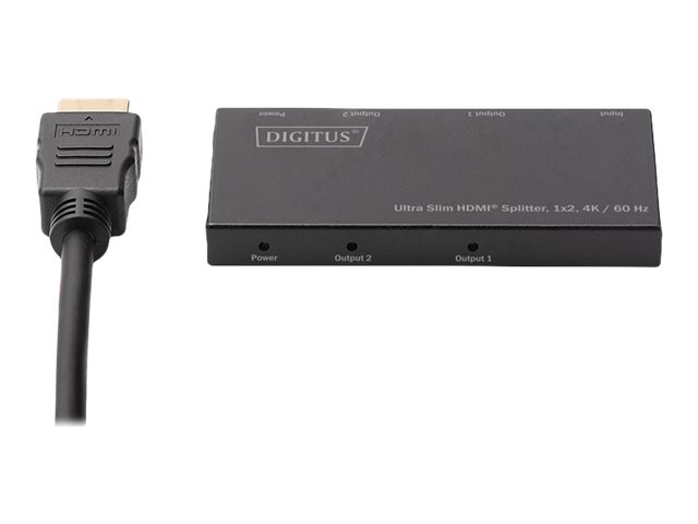 Image DIGITUS Ultra Slim HDMI Splitter DS-45322 - Video-/Audio-Splitter - 2 x HDMI - 