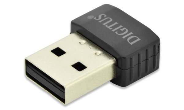Image DIGITUS WL-USB Adapter DIGITUS USB2.0 433Mbps Tiny 11ac schwarz