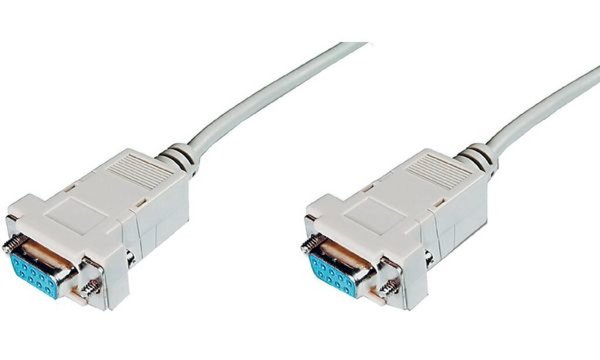 Image DIGITUS Zero-Modem Anschlusskabel, D-Sub9/Bu - D-Sub9/Bu, 3,00m