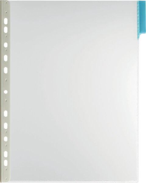 Image Sichttafel A4 Hartfolie blau Beutel = 5 Stück