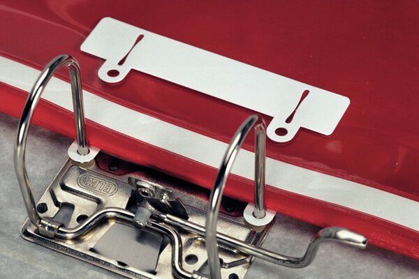 Image DURABLE Abheftschieber, weiß, Inhalt: 50 Stück durch Einlegen des Abheftschiebe