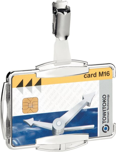 Image DURABLE Ausweishalter "RFID SECURE MONO", für 1 Ausweis glasklarer Kunststoff, 
