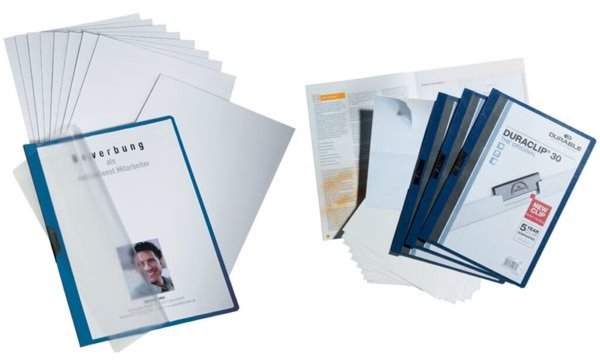 Image DURABLE Bewerbungs-System Profi, DI N A4, aus Hart-PVC, blau (9258607)