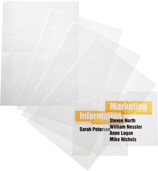 Image DURABLE CRYSTAL SIGN - Transparente klare Folie - 105 x 148 mm - 10 Stck. - für