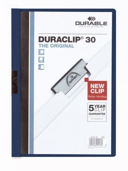 Image DURABLE DURACLIP® 30 A4 - Blau - PVC - A4 (2200-28)