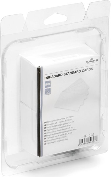 Image DURABLE Duracard Plastikkarten Standard 100 Stück weiß