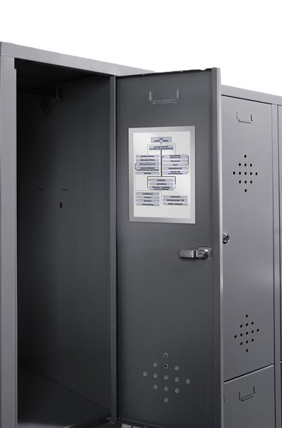 Image DURABLE Duraframe Magnetic A4 Informationsrahmen magnetisch A4, 5er Silber 4869