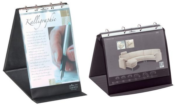 Image DURABLE Durastar - Graphit - Grau - PVC - A4 - Landschaft - Freistehend (8567-3