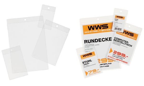 Image DURABLE Etiketten-Schutzhülle A7 100 Stück transparent
