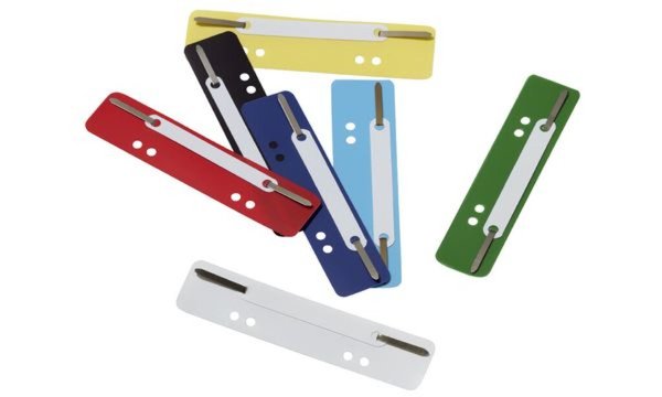 Image DURABLE Heftstreifen Flexi, 38 x 150 mm, rot mit Metallzunge und extra starker 
