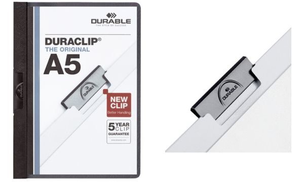 Image DURABLE Klemmhefter DURACLIP, DIN A 5, schwarz (9221701)
