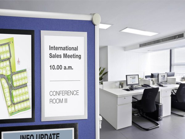 Image DURABLE Klettrahmen DURAFRAME GRIP, DIN A4, silber Informationsrahmen mit Klett