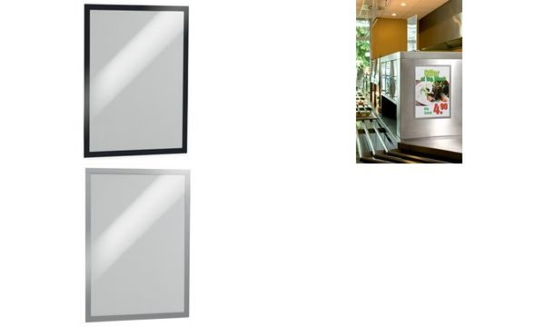 Image DURABLE Magnetrahmen DURAFRAME, DIN A3, silber selbstklebender Informationsrahm