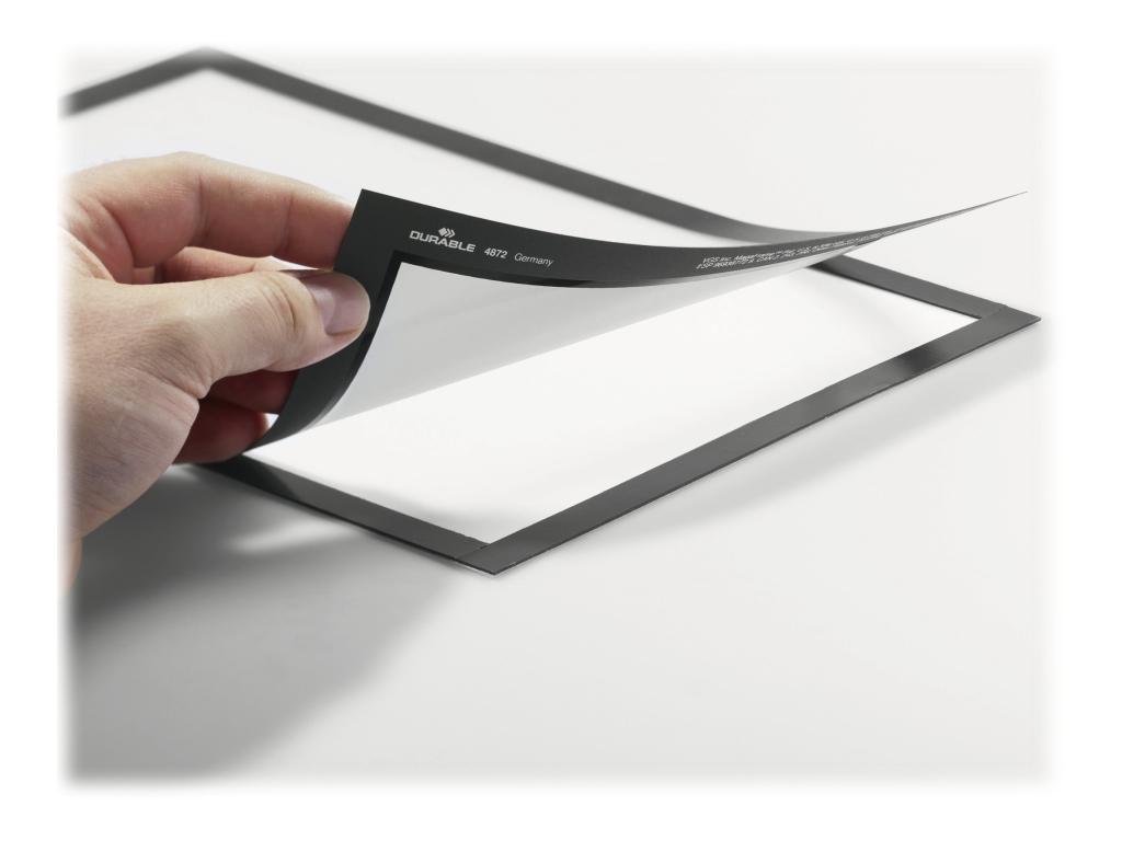 Image DURABLE Magnetrahmen MAGAFRAME, DIN A6, schwarz selbstklebende Magnetsichttasch