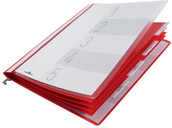 Image DURABLE Personalhefter mit Hängeschiene, DIN A4, rot