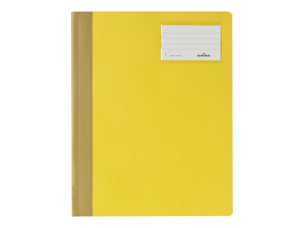 Image DURABLE Schnellhefter A4 aus Hartfolie - Gelb - PVC - A4 - Porträt - 57 x 90 mm