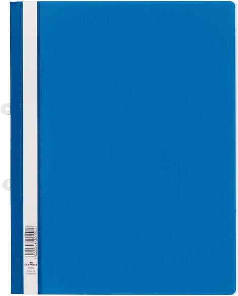 Image DURABLE Schnellhefter zum Abheften, DIN A4, blau Sichthefter aus Hartfolie, tra