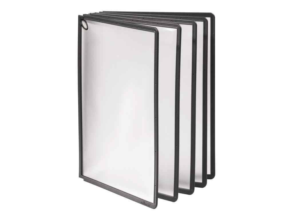Image DURABLE Sichttafel SHERPA Panel PLUS, DIN A4, schwarz Sichtwender mit zweiseiti