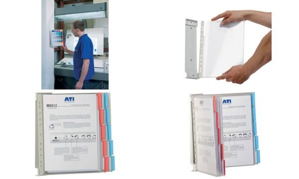 Image DURABLE Sichttafelwandhalter FUNCTION WALL 10, für: 10 Sichtt., A4, gefüllt 10 