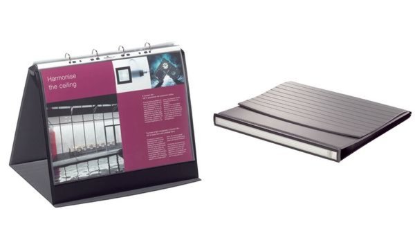 Image DURABLE Tisch-Flipchart DURASTAR, A3 quer, schwarz 4-Ringmechanik, mit stabilem