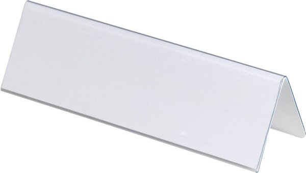 Image DURABLE Tisch-Namensschild, Dach-Form, aus Hartfolie transparent, zweiseitig le