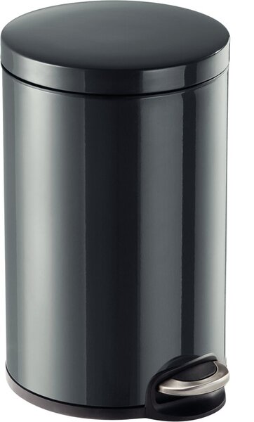 Image DURABLE Tret-Abfalleimer Metall, rund, 12 Liter, anthrazit aus pulverbeschichte